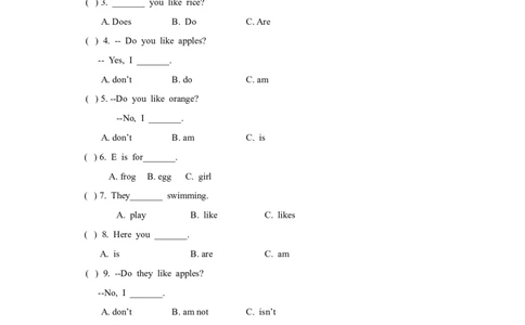 （一年级起点）二年级上册M3模块测试题_二年级上下册资料_二年级语数英上下册学习资料_3-7-5、小学二年级英语上册_外研版一起点_3、单元测试卷