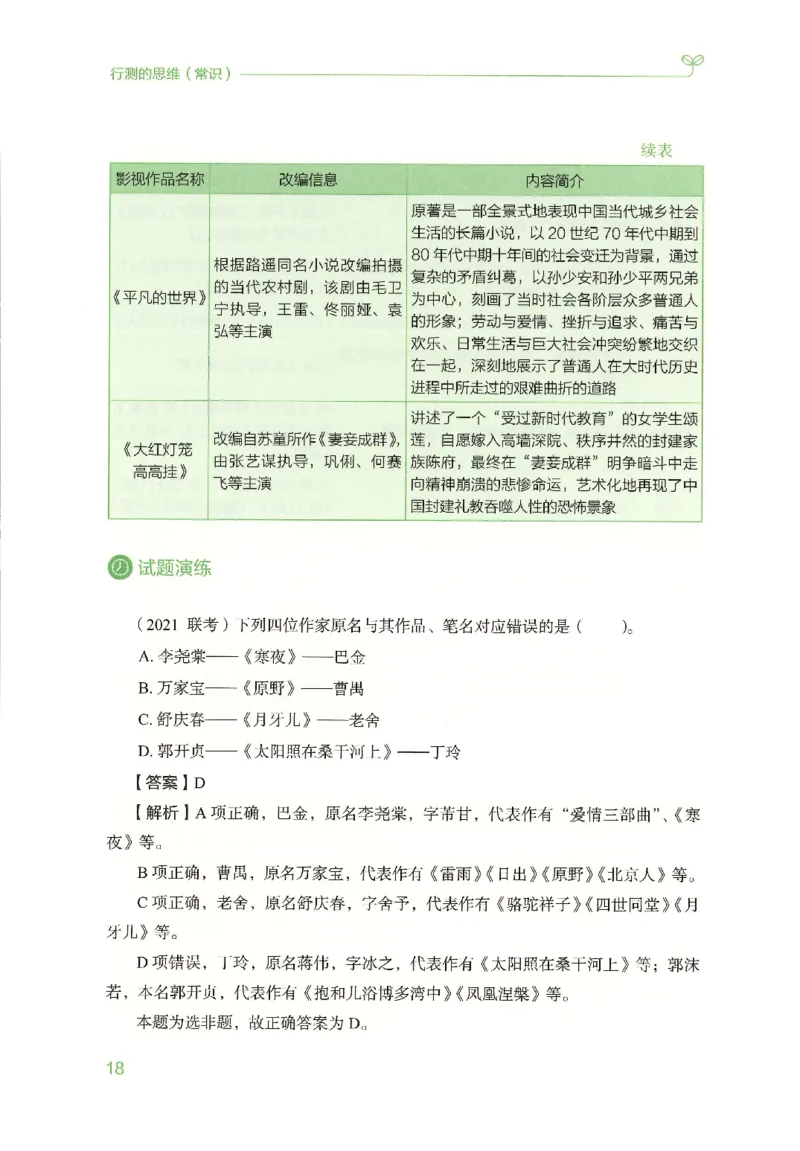 16行测的思维（常识）（2025国考最新版）公众号：上岸的资料_2026考公资料_（10）粉笔_2025粉笔国考省考980（课＋笔记）_粉笔980（25多省）_02025国考粉笔980系统班_2025年国考26本图书