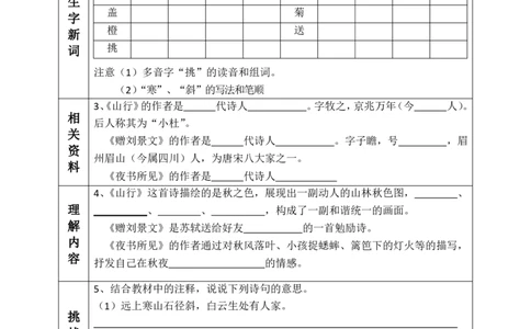 部编版小学三年级上册-语文新版全册课前预习单全册_三年级上下册资料_小学三年级学习资料-25年更新版_3-01、小学三年级语文上册_3-1-1、复习、知识点、归纳汇总