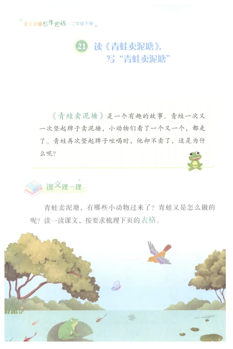 课文里的写作密码二年级下册_二年级上下册资料_小学二年级学习资料-25年更新版_2-02、小学二年级语文下册_2-2-2、练习题、作业、试题、试卷_专项练习_看图写话作文类
