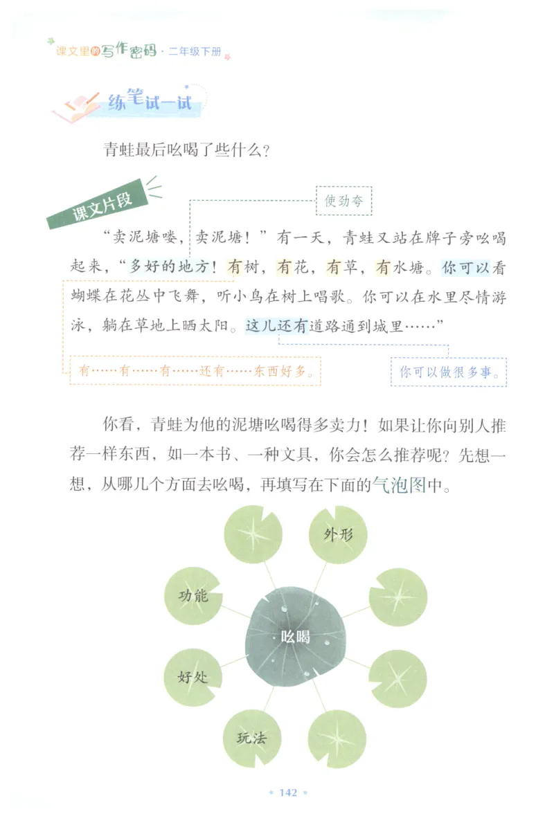 课文里的写作密码二年级下册_二年级上下册资料_小学二年级学习资料-25年更新版_2-02、小学二年级语文下册_2-2-2、练习题、作业、试题、试卷_专项练习_看图写话作文类