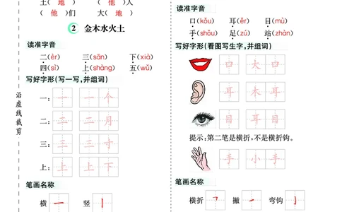 第一单元核心考点清单_一年级上下册资料_小学一年级学习资料-25年更新版_1-01、小学一年级语文上册_01、知识汇总_一上语文单元核心考点清单
