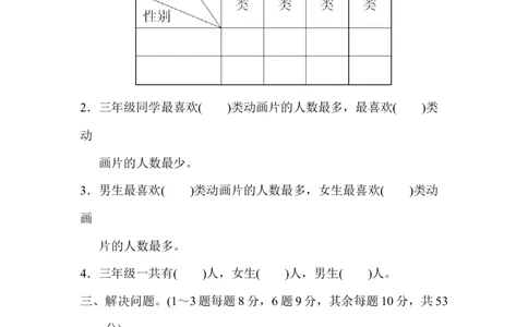 期末归类卷(3)_三年级上下册资料_三年级上语数英上下册学习资料_3-8-4、小学三年级数学下册_人教版_5、期末测试卷