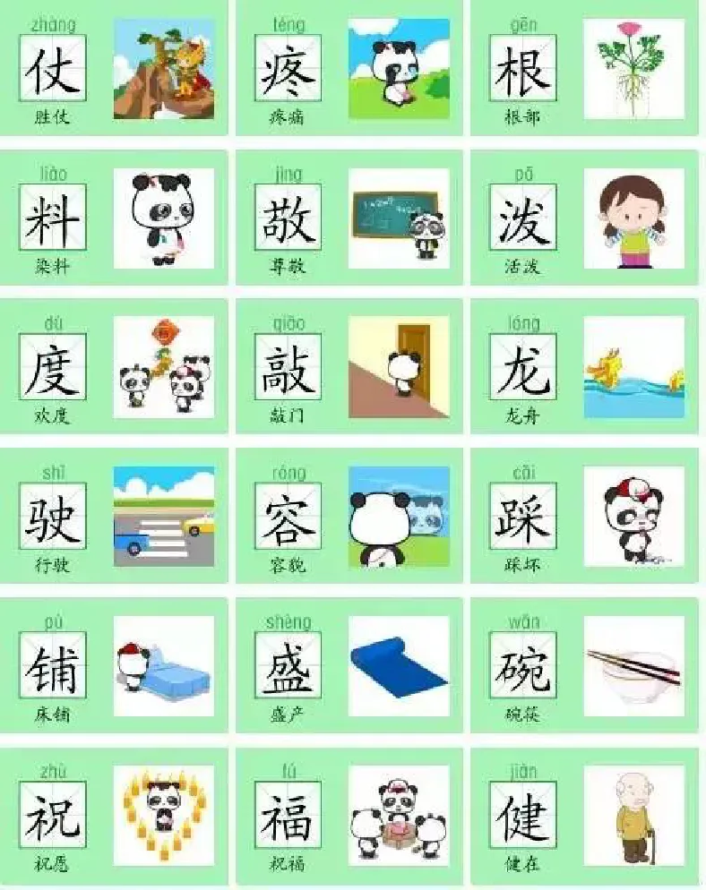 部编版二年级语文上全册识字卡片_二年级上下册资料_小学二年级学习资料-25年更新版_2-01、小学二年级语文上册_2-1-1、复习、知识点、归纳汇总
