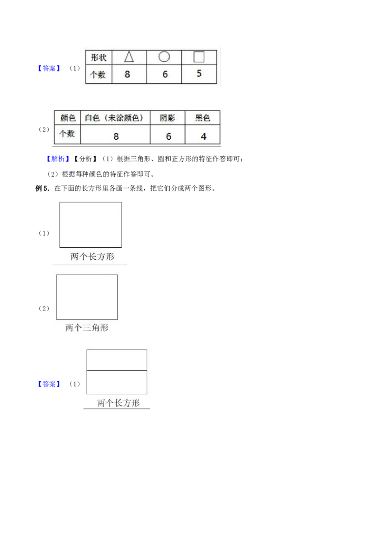 精品原创4.有趣的图形-一年级下册数学期末复习专题讲义（知识点归纳+典例讲解+同步测试）北师大版_一年级上下册资料_小学一年级学习资料-25年更新版_1-04、小学一年级数学下册