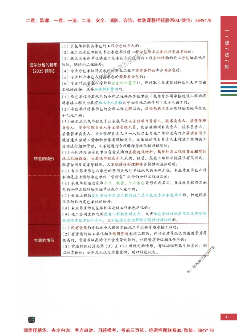 2025年一建-法规-考点大爆料_2026年一级建造师_2026年一建法规_2025年一建法规SVIP_05-考前密训✿央企特训✿机构普押_18-法规《考点大爆料+圈题AB卷》SMR
