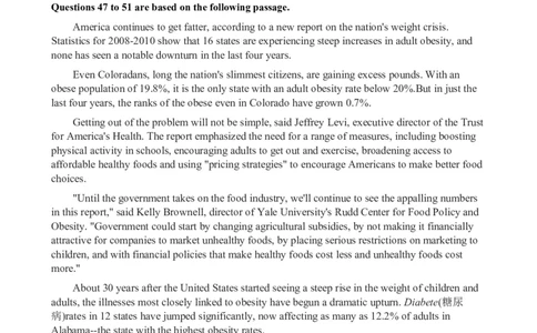 2012年12月英语六级阅读真题(3)_六级_六级仔细阅读_六级阅读（2010-2014）_2012.12六级