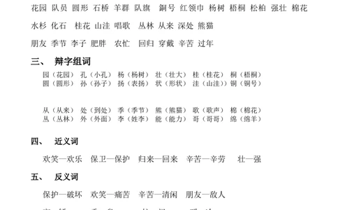 部编人教版-二年级上册语文知识点归纳汇总(全)_二年级上下册资料_小学二年级学习资料-25年更新版_2-01、小学二年级语文上册_2-1-1、复习、知识点、归纳汇总_知识汇总