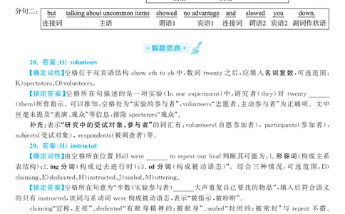 2017.06英语六级选词填空第3套解析_六级_六级选词填空_六级选词填空解析