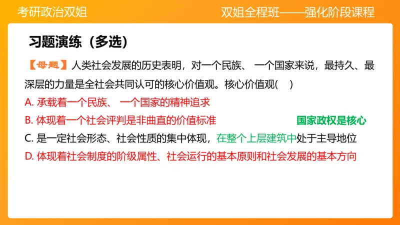 思修2弘扬中国精神明确价值要求_2026考公资料_（49）政治理论合集_政治理论合集_2025考研政治_14.双姐_04.强化阶段_00.讲义
