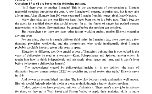 2010年12月英语六级阅读真题-已解锁_六级_六级仔细阅读_六级阅读（2010-2014）_2010.12六级