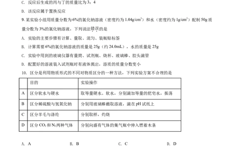 2021年吉林省长春市中考化学真题（空白卷）_吉林省长春市-历年中考真题_5-吉林省长春市-中考化学（2016-2025）
