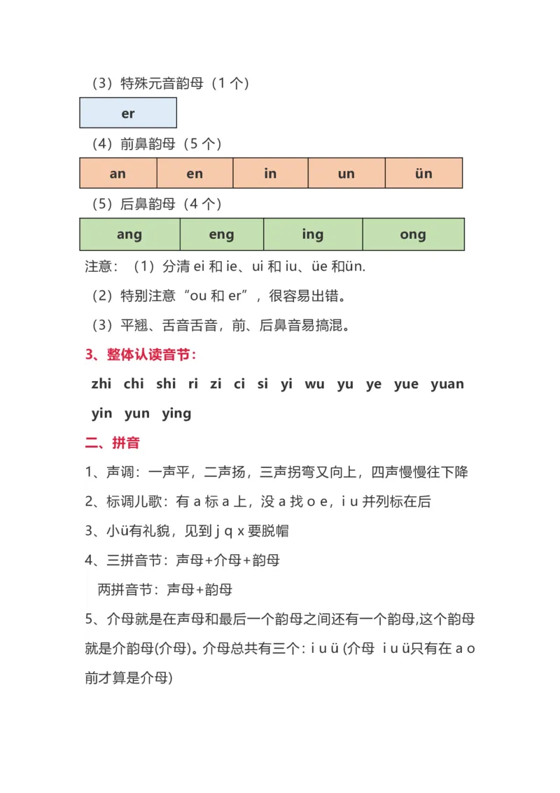 部编版一年级上册语文期末复习知识点_一年级上下册资料_小学一年级学习资料-25年更新版_1-01、小学一年级语文上册_01、知识汇总