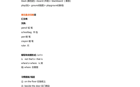 译林版三年级下Unit3知识点梳理_三年级上下册资料_三年级上语数英上下册学习资料_3-8-6、小学三年级英语下册_译林版_1、知识点总结