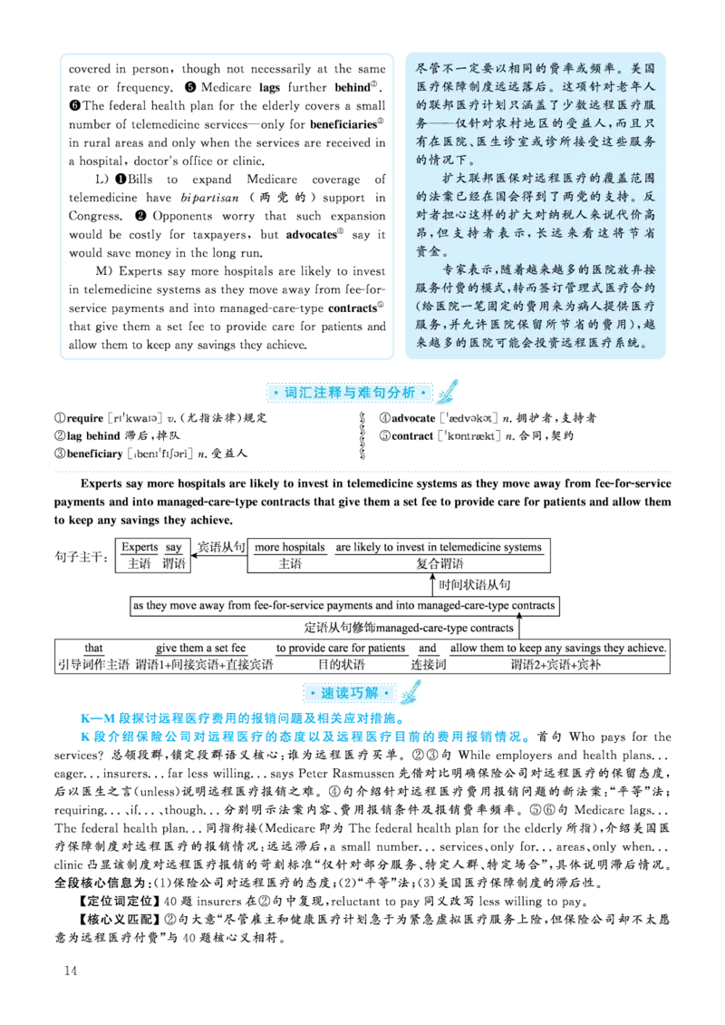 2020.09英语六级长篇阅读解析第2套_六级_六级长篇阅读_六级长篇阅读解析