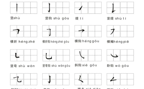汉字笔画练习纸_一年级上下册资料_小学一年级学习资料-25年更新版_1-00、幼小衔接_幼小衔接控笔练字篇