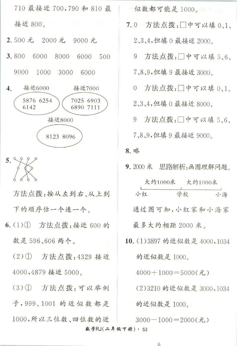 黄冈360&deg;定制课时.数学二年级.下册_二年级上下册资料_53黄冈多个品牌系列资料_数学