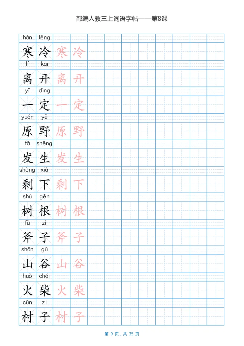 精心整理丨部编三年级语文上册重点字词汇总_三年级上下册资料_小学三年级学习资料-25年更新版_3-01、小学三年级语文上册_3-1-1、复习、知识点、归纳汇总