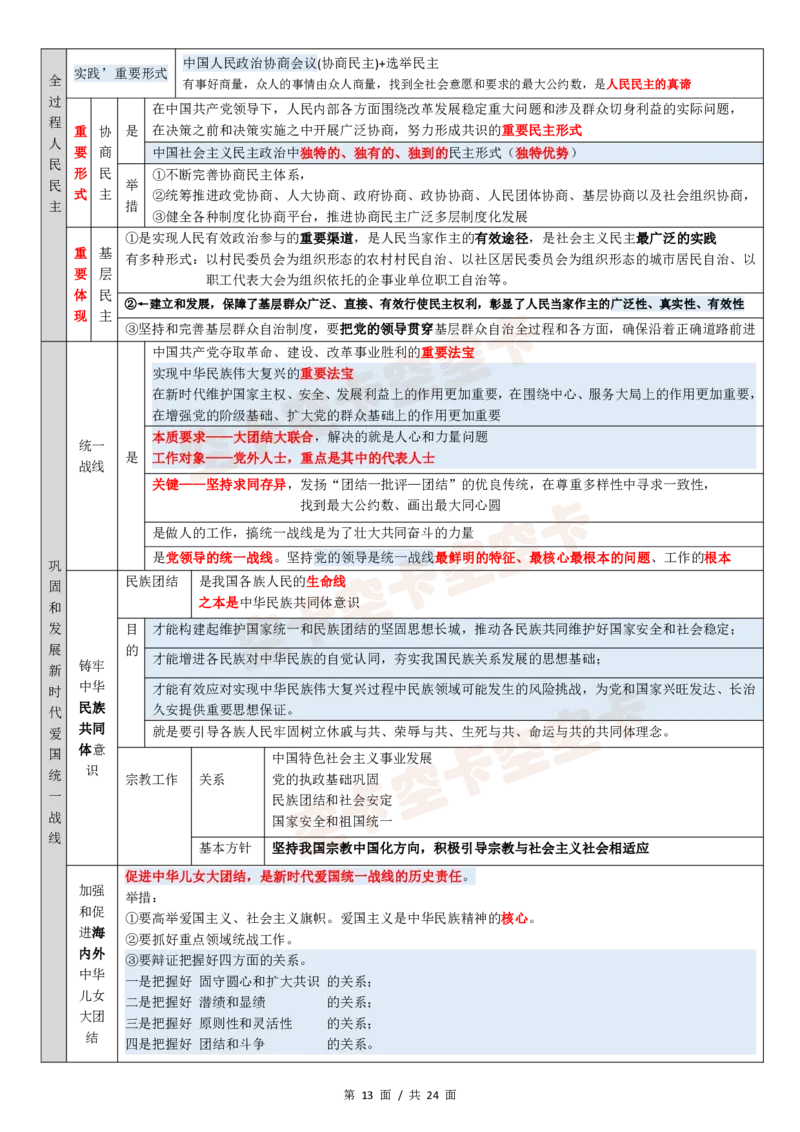 143147974998194新思想12页纸空卡原创_2026考公资料_（49）政治理论合集_政治理论合集_空卡政治9.9考研救命资料包（政治理论可看）
