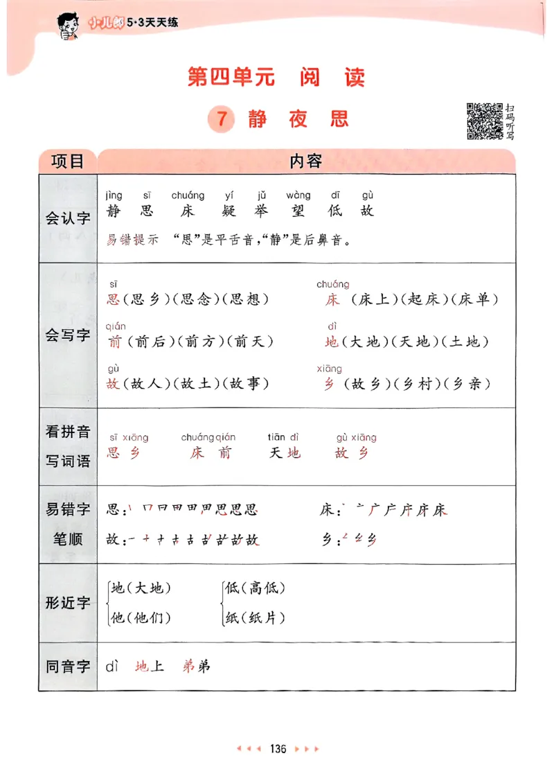 课堂笔记1下_一年级上下册资料_53黄冈多个品牌系列资料_语文