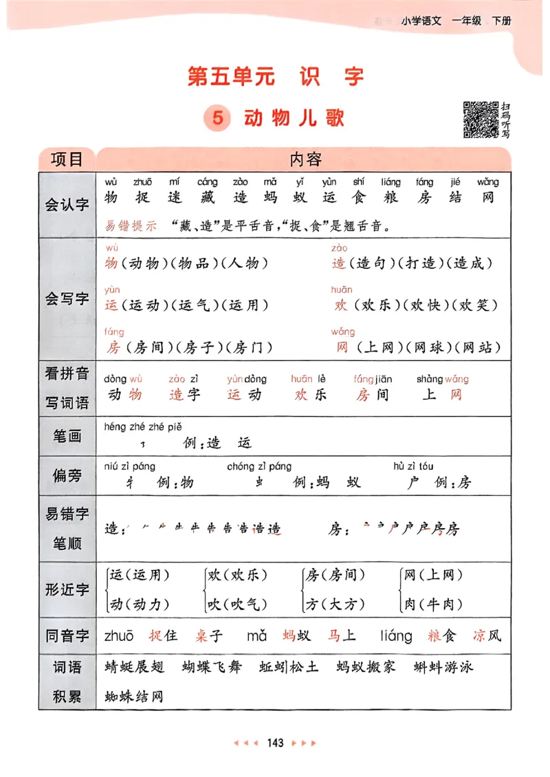 课堂笔记1下_一年级上下册资料_53黄冈多个品牌系列资料_语文
