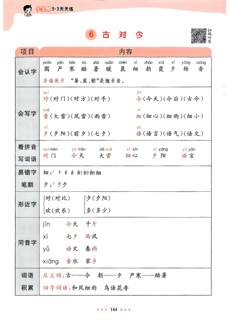 课堂笔记1下_一年级上下册资料_53黄冈多个品牌系列资料_语文