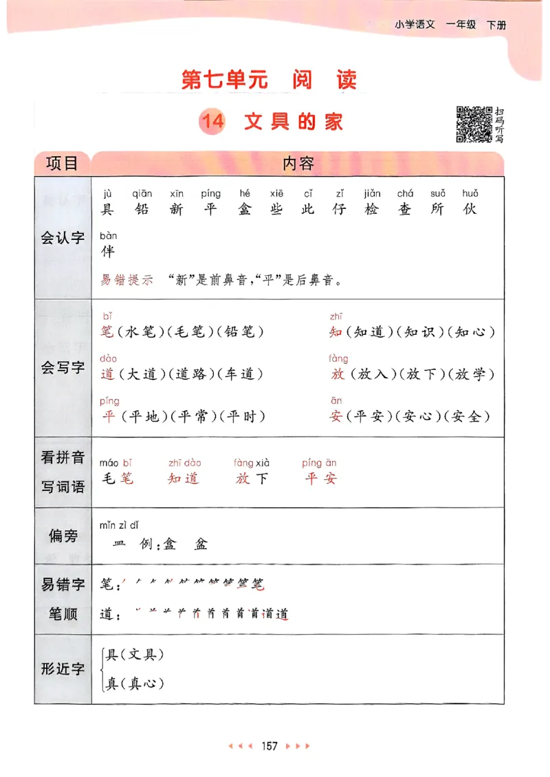 课堂笔记1下_一年级上下册资料_53黄冈多个品牌系列资料_语文