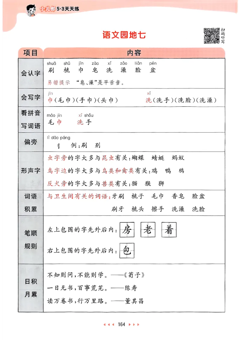 课堂笔记1下_一年级上下册资料_53黄冈多个品牌系列资料_语文