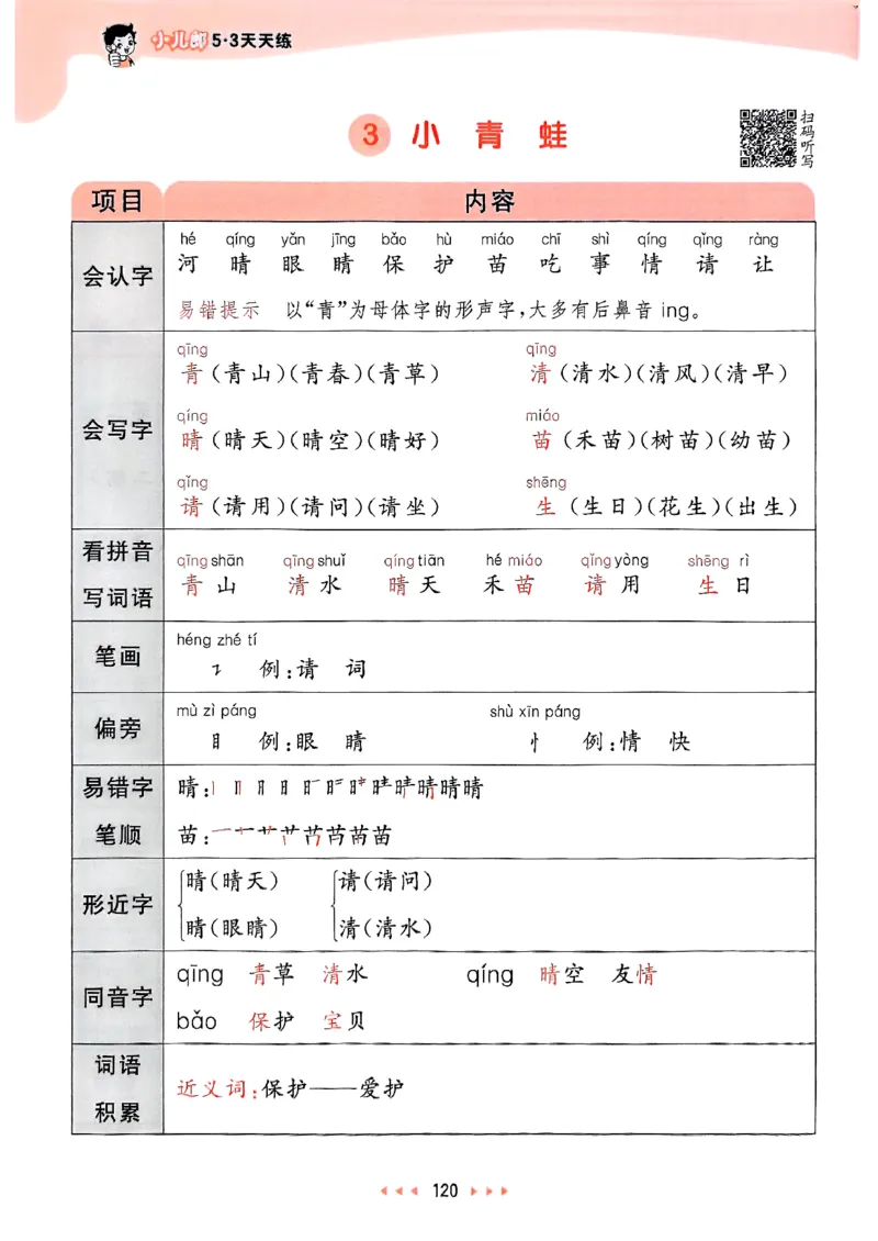 课堂笔记1下_一年级上下册资料_53黄冈多个品牌系列资料_语文