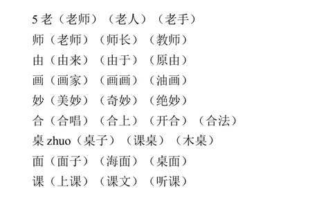 生字表组词大全资料_二年级上下册资料_二年级语数英上下册学习资料_3-7-1、小学二年级语文上册_统编、部编、人教（语文全国统一只有一个版）_1、知识点总结_专项-字词句子