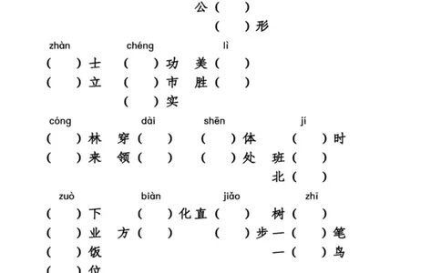 统编语文二年级上册语文同音字专项练习_二年级上下册资料_小学二年级学习资料-25年更新版_2-01、小学二年级语文上册_2-1-2、练习题、作业、试题、试卷_专项练习