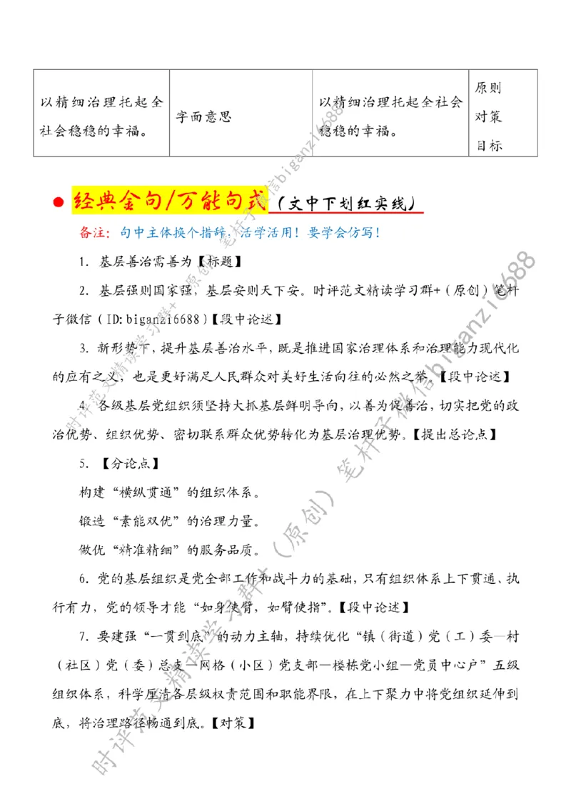 0705---标注白-基层善治需善为_2026考公资料_（57）申论材料_00、笔杆子晨读材料_2024笔杆子晨读_笔杆子7月时政_0705基层善治需善为话题：基层治理