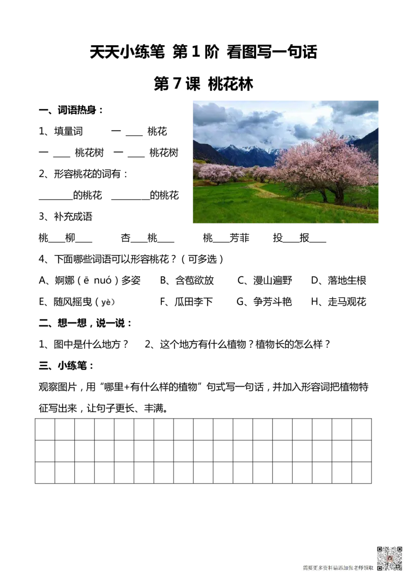 看图写话100篇天天小练笔_一年级上下册资料_一年级上册小红书同款资料_一年级上册资料