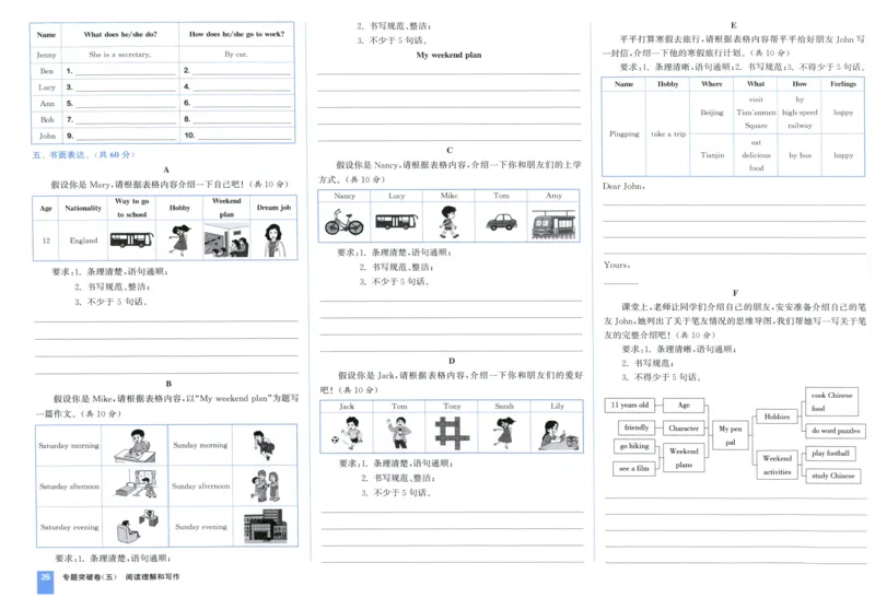六年级英语上册人教PEP版25秋《拔尖大试卷》_25秋小学语数英习题试卷_英语_人教版_3-6年级英语上册人教PEP版25秋《拔尖大试卷》
