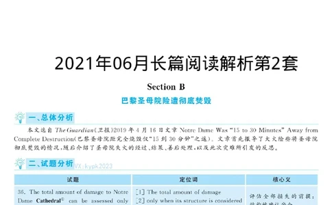 2021.06英语六级长篇阅读解析第2套_六级_六级长篇阅读_六级长篇阅读解析