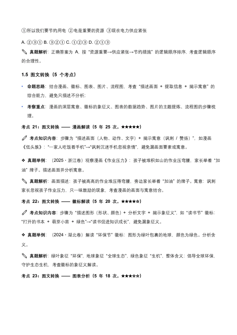 近5年全国各地语文中考语言运用50个高频考点+30个高频易错点_462026中考语文一轮复习练考点+练专题+练模块_语言运用