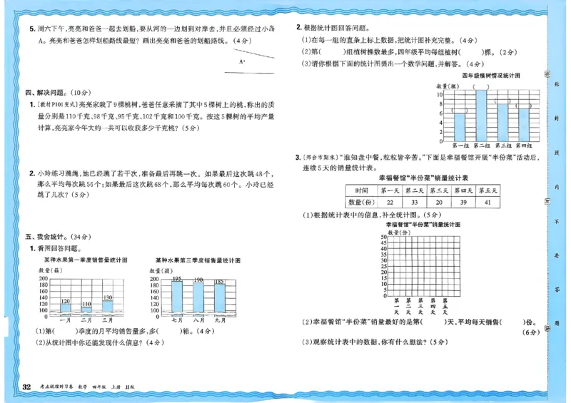 四年级数学上册冀教版25秋《王朝霞考点梳理时习卷》_25秋小学语数英习题试卷_数学_冀教版_1-6年级数学上册冀教版25秋《王朝霞考点梳理时习卷》