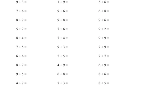 （20以内的进位加法）1500题_一年级上下册资料_小学一年级学习资料-25年更新版_1-04、小学一年级数学下册_1-4-2、练习题、作业、试题、试卷_通用_通用重点必背+专项练习