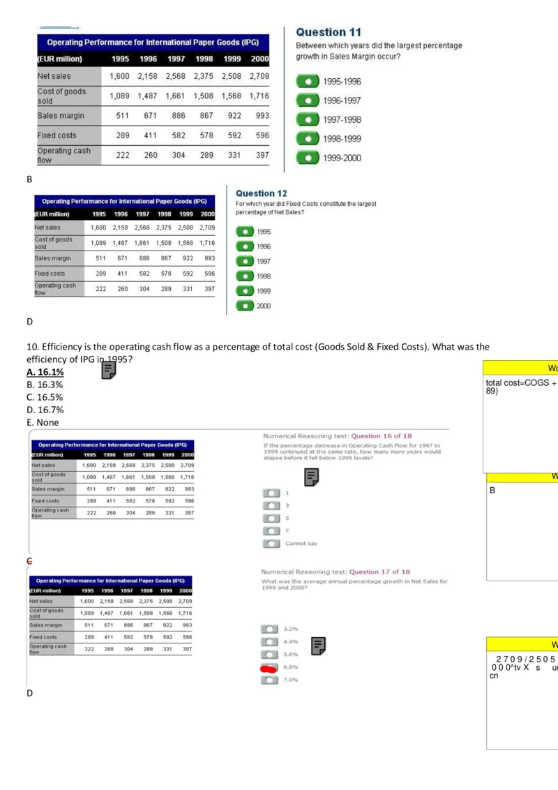100%命中2014PWC德勤汇丰2014大题库_11、SH-1汇总_11、SH-1汇总_PWC重点内容（也适用于其他公司）_Numerical重点