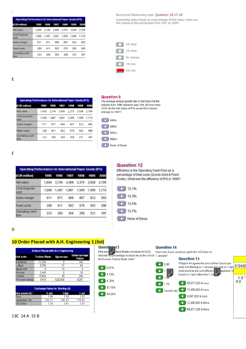 100%命中2014PWC德勤汇丰2014大题库_11、SH-1汇总_11、SH-1汇总_PWC重点内容（也适用于其他公司）_Numerical重点