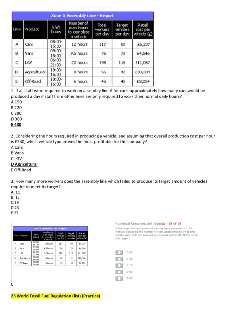 100%命中2014PWC德勤汇丰2014大题库_11、SH-1汇总_11、SH-1汇总_PWC重点内容（也适用于其他公司）_Numerical重点
