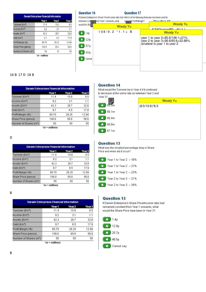 100%命中2014PWC德勤汇丰2014大题库_11、SH-1汇总_11、SH-1汇总_PWC重点内容（也适用于其他公司）_Numerical重点