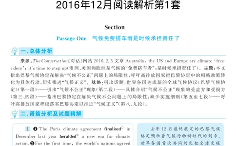 2016.12英语六级仔细阅读解析第1套_六级_六级仔细阅读_旧英语六级仔细阅读_六级仔细阅读真题解析