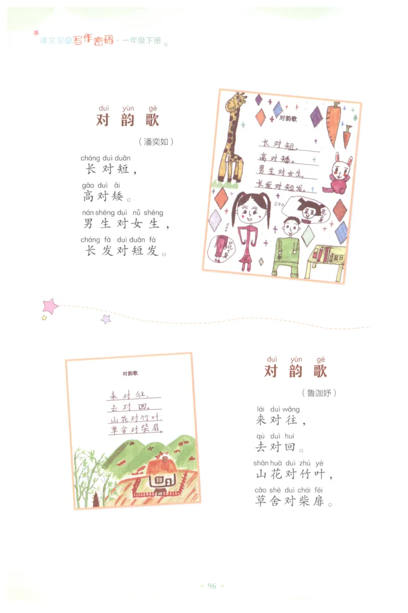 课文里的写作密码一年级下册_一年级上下册资料_小学一年级学习资料-25年更新版_1-02、小学一年级语文下册_3-6-2-1、复习、知识点、归纳汇总_部编（人教）版_看图写话