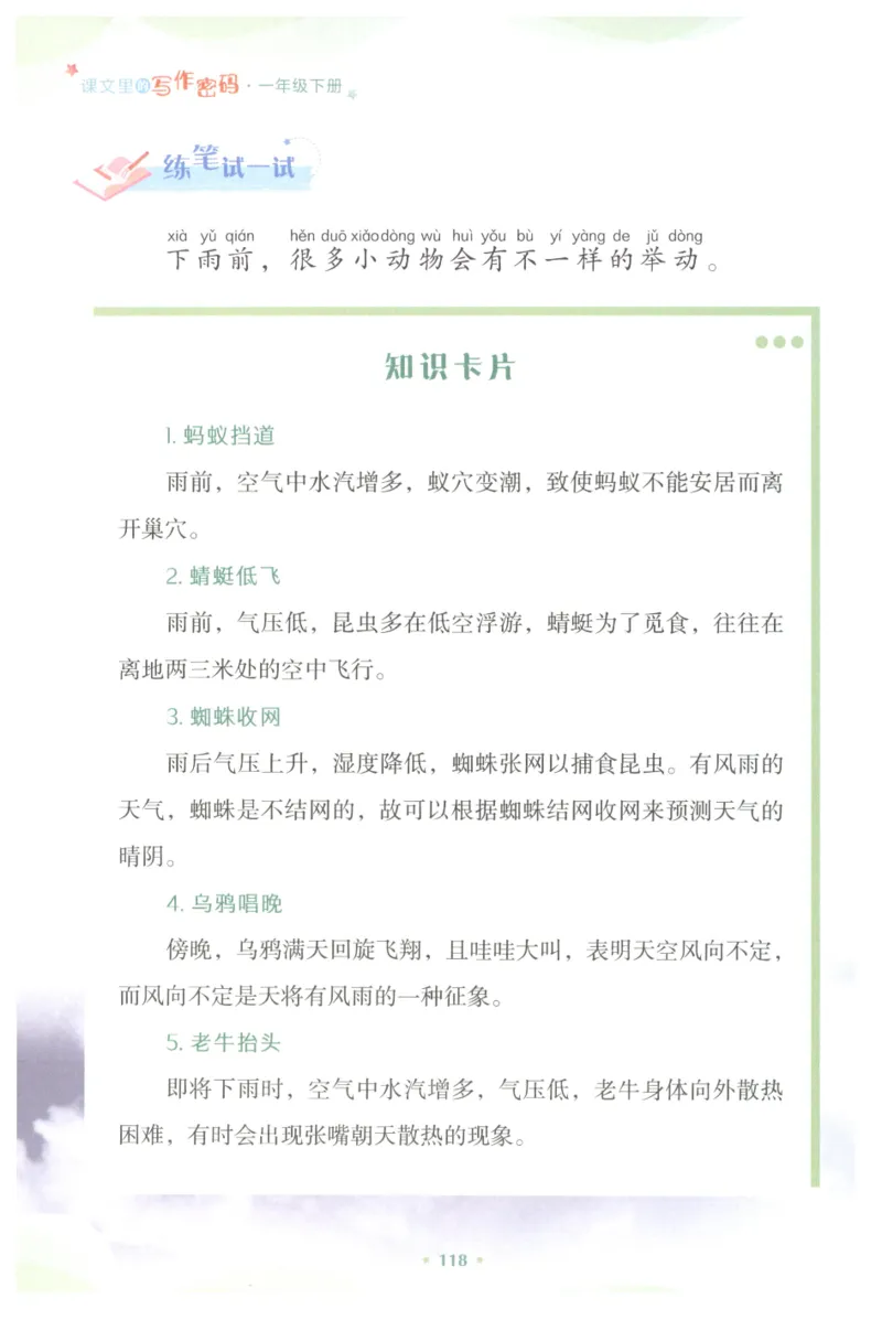课文里的写作密码一年级下册_一年级上下册资料_小学一年级学习资料-25年更新版_1-02、小学一年级语文下册_3-6-2-1、复习、知识点、归纳汇总_部编（人教）版_看图写话