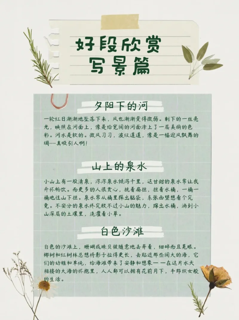 每日晨读（好段欣赏）16页_三年级上下册资料_小学三年级学习资料-25年更新版_3-01、小学三年级语文上册_3-1-5、字贴、书写、晨读_每日晨读