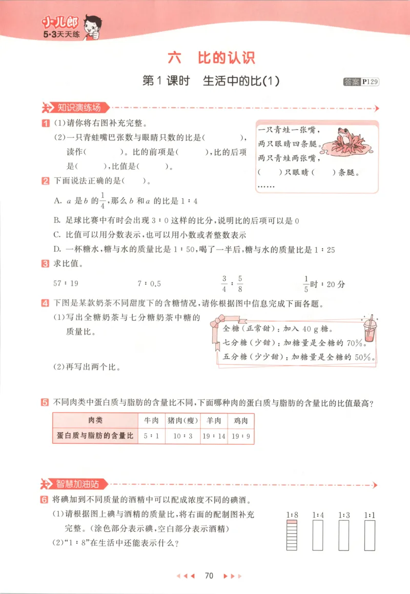 六年级数学上册北师版25秋《53天天练》测评卷_25秋小学语数英习题试卷_数学_北师大版_1-6年级数学上册北师版25秋《53天天练》_六年级数学上册北师版25秋《53天天练》