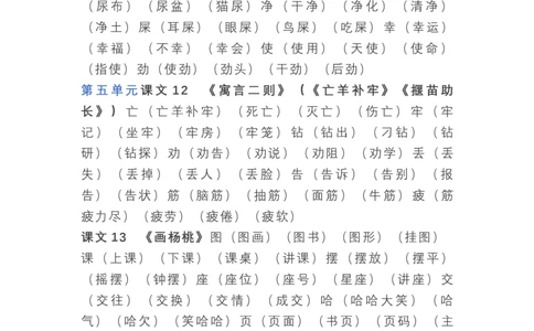 语文2年级下册全册生字组词_二年级上下册资料_小学二年级学习资料-25年更新版_2-02、小学二年级语文下册_2-2-1、复习、知识点、归纳汇总_精品知识汇总