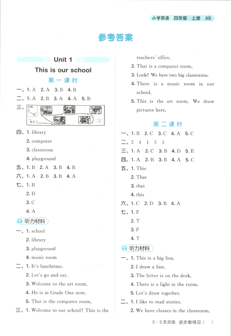 四年级英语上册湘少版25秋《53天天练》答案_25秋小学语数英习题试卷_英语_3-6年级英语上册湘少版25秋《53天天练》_四年级英语上册湘少版25秋《53天天练》