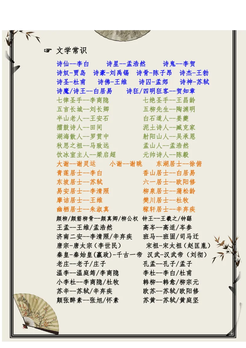 每日晨读（精选小古文）50篇_三年级上下册资料_小学三年级学习资料-25年更新版_3-01、小学三年级语文上册_3-1-5、字贴、书写、晨读_每日晨读